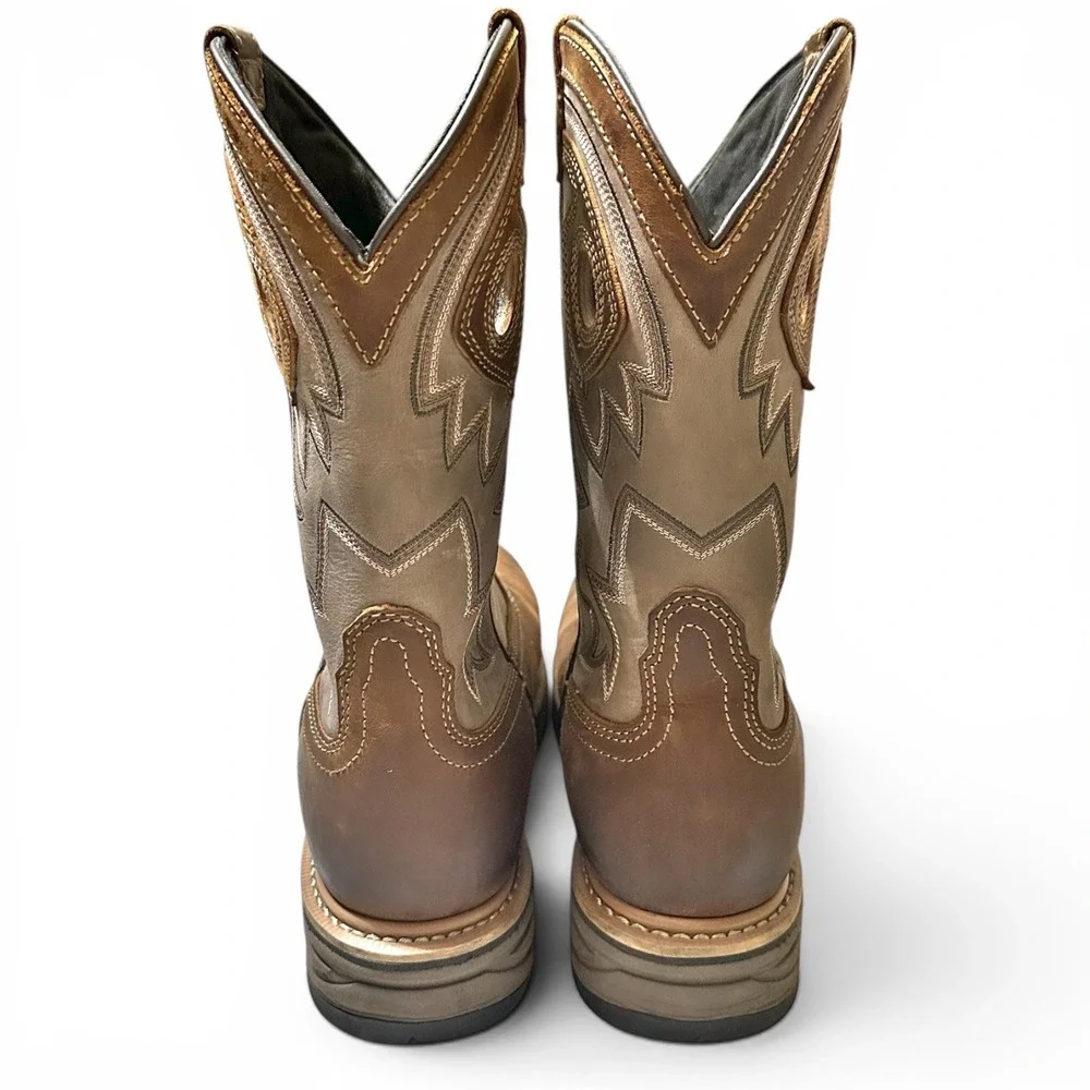 Dan Post Kirk Mens 9.5 Composite Toe Waterproof Brown Leather Work Boots DP59456